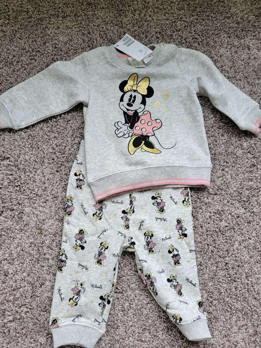 2 Pcs H+M Minnie Outfit 6-9m, Kids 9 Month (6-9M)