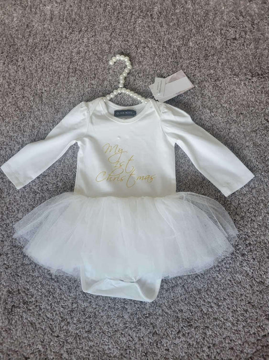 Olivia Rose My First Christmas Tutu Dress  -6-12 month (Retails for over $49)