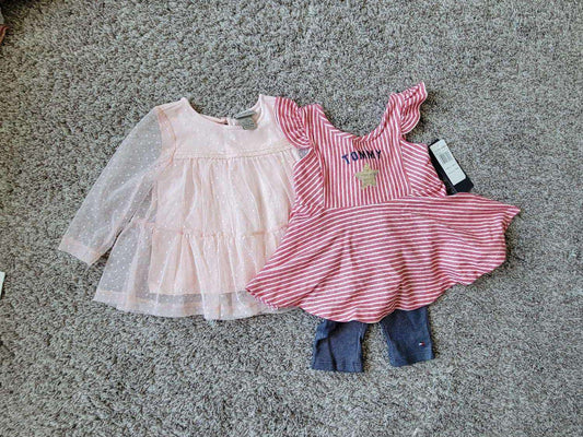 Tommy 2PCS outfit and Calvin Klein Dress 12 Months, Kids 12 Month (9-12M)