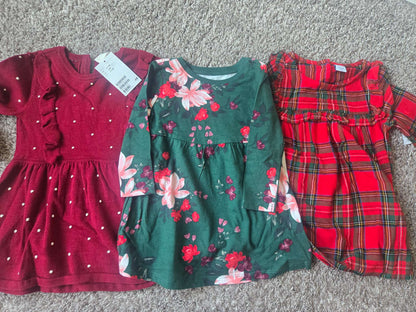 3 Dresses (From Old Navy and H&M)- Retail for over $50+, Kids 12 Month (9-12M)
