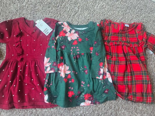 3 Dresses (From Old Navy and H&M)- Retail for over $50+, Kids 12 Month (9-12M)
