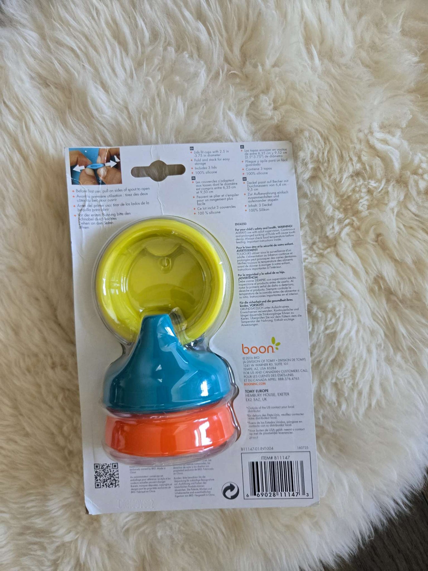 Boon 3 pcs  Silicone Sippy Cup Lids