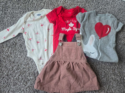 4 Pcs Bundle 3-6 months ( Old Navy, Joe Fresh, George and Zara) , Kids 6 Month (3-6M)