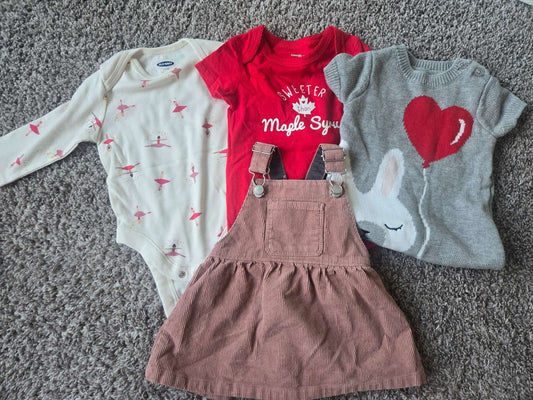 4 Pcs Bundle 3-6 months ( Old Navy, Joe Fresh, George and Zara) , Kids 6 Month (3-6M)
