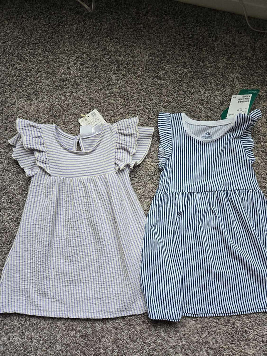 Zara and H&M 2 Stripy Dresses 18-24 months, Kids 24 Month (18-24M)