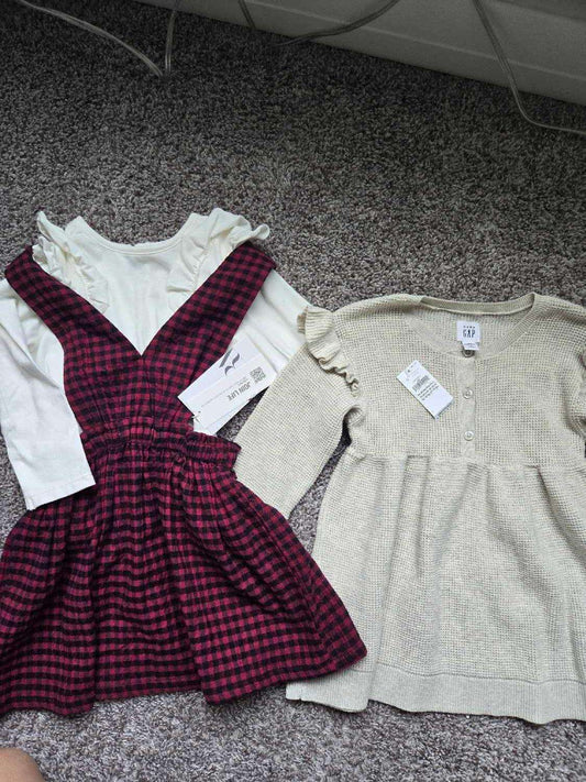 2 New Dresses and EUC Top For $18.50, Kids 24 Month (18-24M)