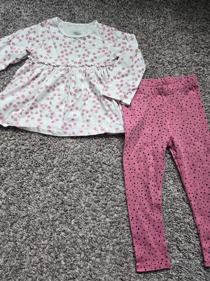 Girl 2Pcs Outfit (2Pcs Top and Pants) 24 months, Kids 24 Month (18-24M)