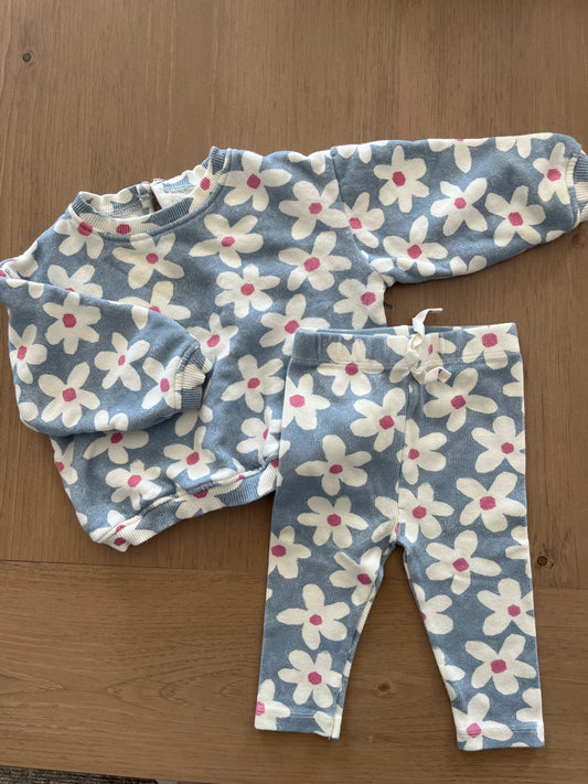 Zara Baby Girls Sweater & Legging Set , Kids 6 Month (3-6M)
