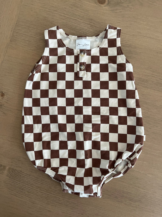 Jax + Lennon Sleeveless Romper , Kids 12 Month (9-12M)