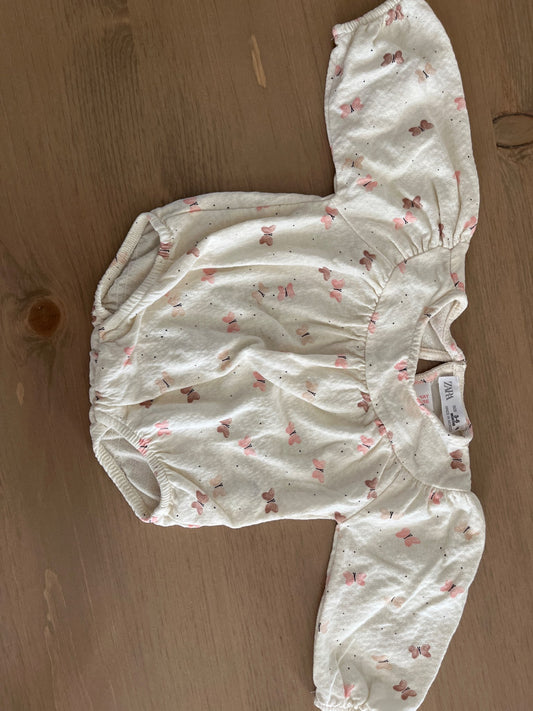 Zara Baby Girl Butterfly Romper , Kids 6 Month (3-6M)