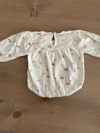Zara Baby Girl Butterfly Romper , Kids 6 Month (3-6M)