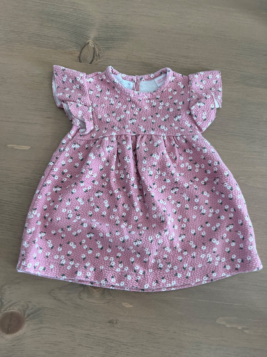 Zara Baby Girl Flutter Sleeve Floral Dress , Kids 9 Month (6-9M)
