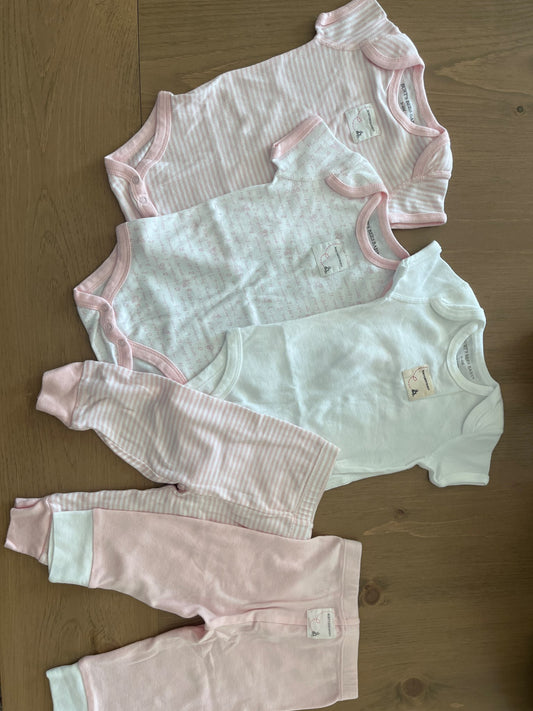 Burt’s Bees Baby Girls Onesie & Pant Set , Kids 6 Month (3-6M)