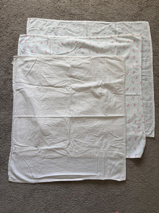 Pink receiving blankets