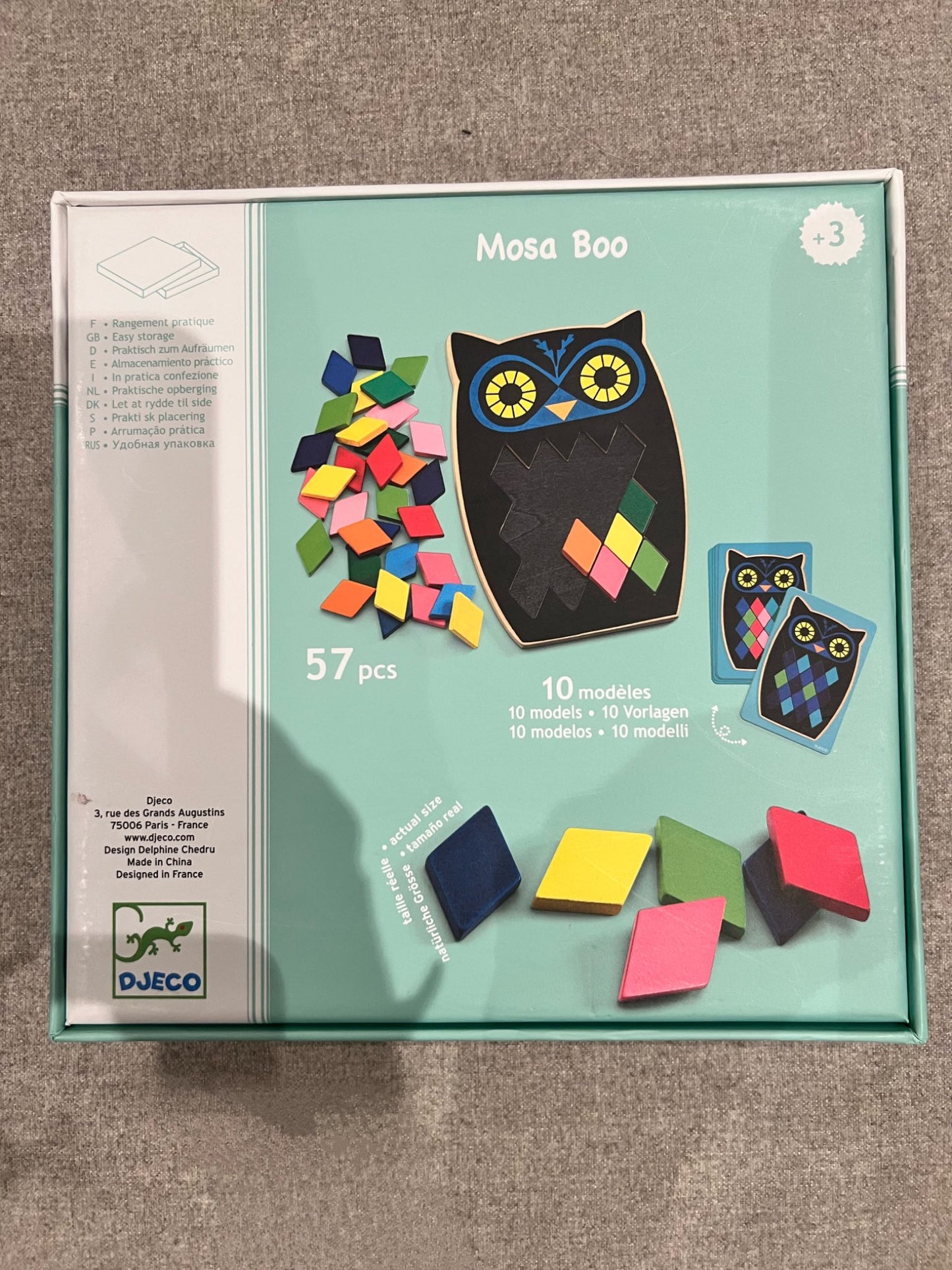 Djeco Mosa Boo wooden mosaic game