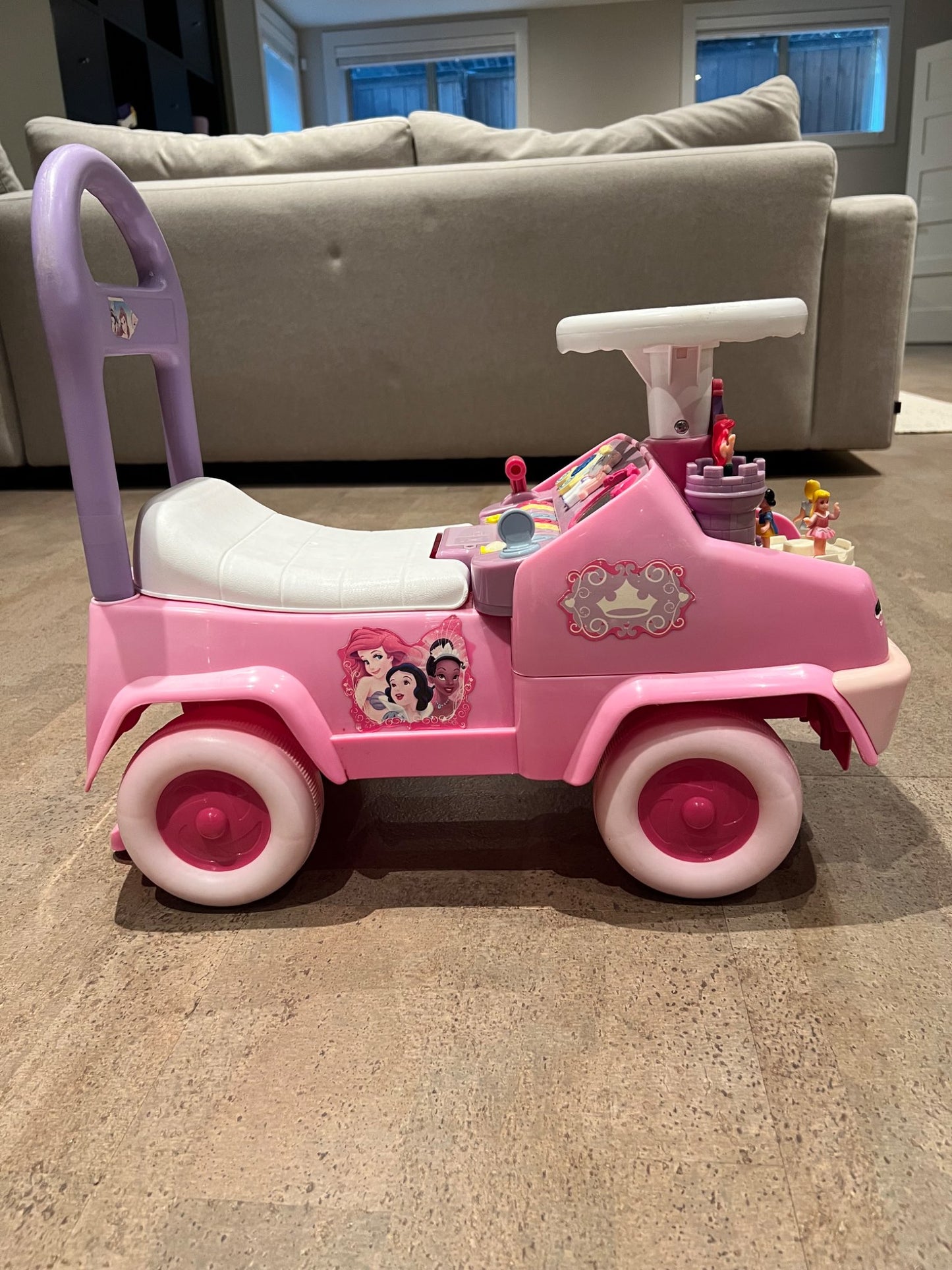 Disney Princess Push n’ Pull Ride On Car with Lights and Sounds