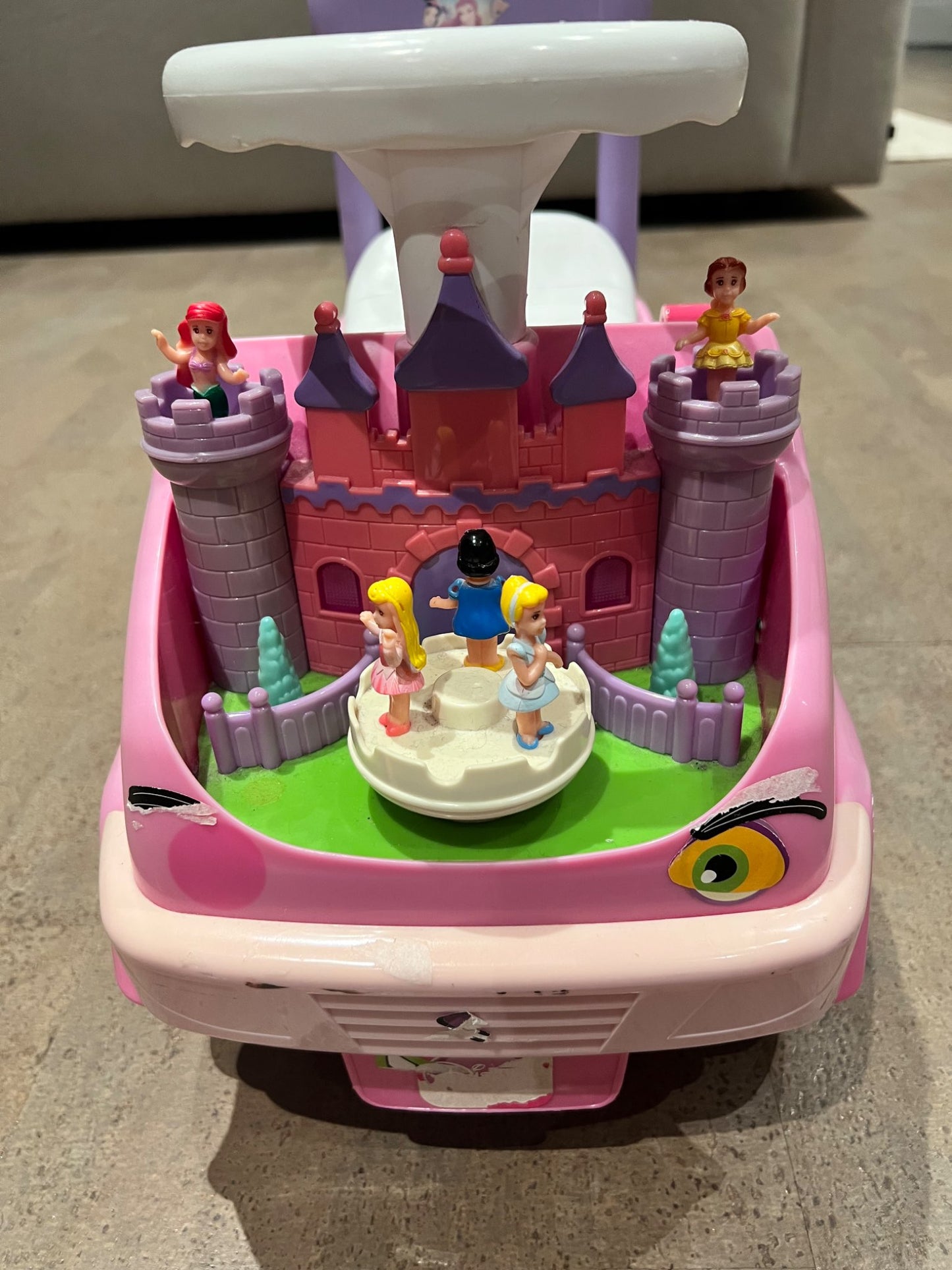 Disney Princess Push n’ Pull Ride On Car with Lights and Sounds