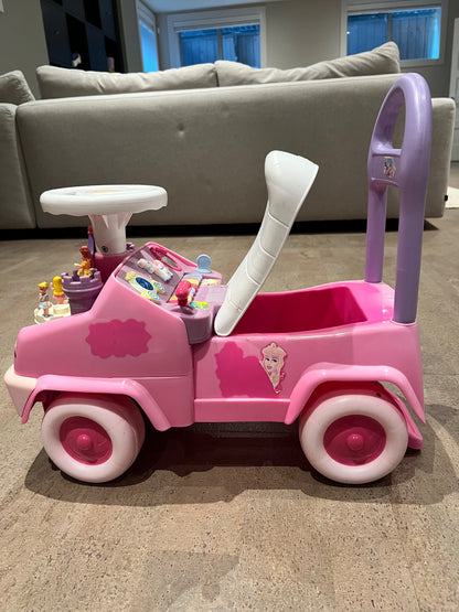 Disney Princess Push n’ Pull Ride On Car with Lights and Sounds