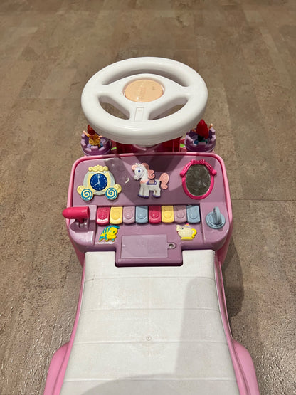 Disney Princess Push n’ Pull Ride On Car with Lights and Sounds