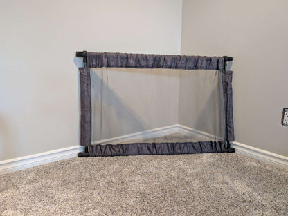 Baby Delight Span Expandable Folding Gate-Charcoal Tweed