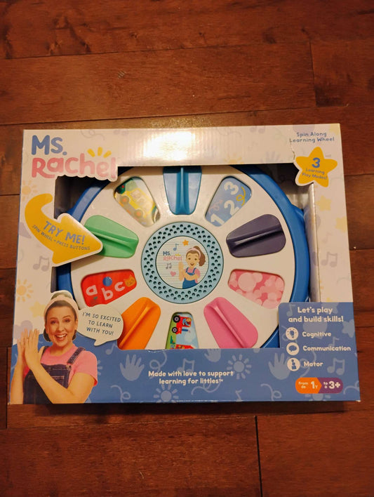 Ms. Rachel Spin Along Learning Wheel brand new