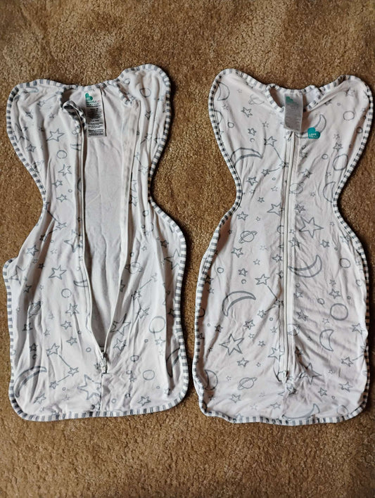2 Love to dream arms up swaddles, bamboo, small 0-3m, 0-6 Months (Small)