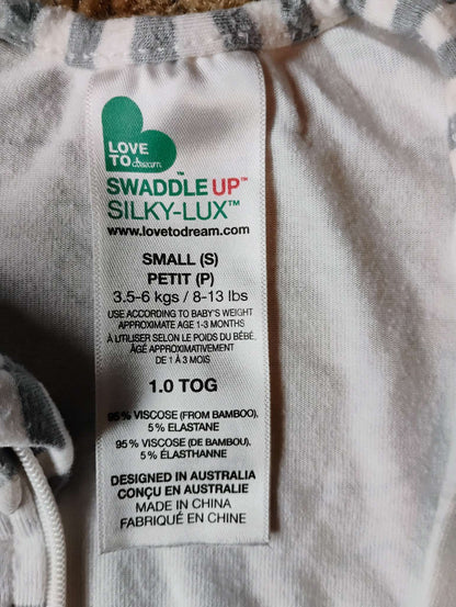 2 Love to dream arms up swaddles, bamboo, small 0-3m, 0-6 Months (Small)