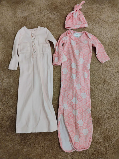 L'oved baby and Aden and Anais gowns , Kids 3 Month (0-3M)