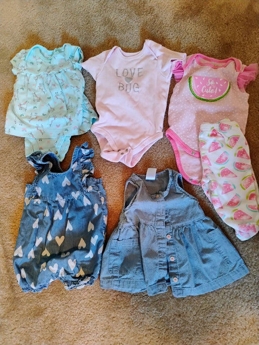 0-3 months girls outfit bundle , Kids 3 Month (0-3M)