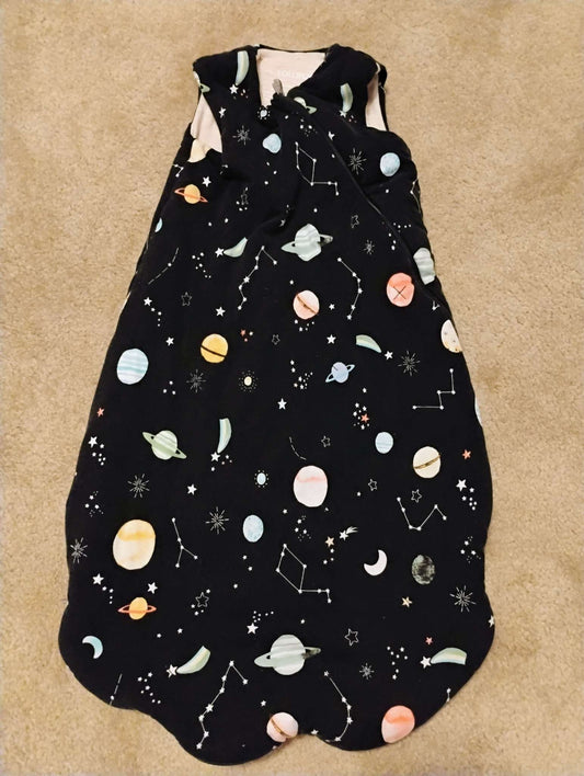 Lulu lollipop 2.5 tog space planets sleep sack size 3-12 months , 6-12 Months (Medium)