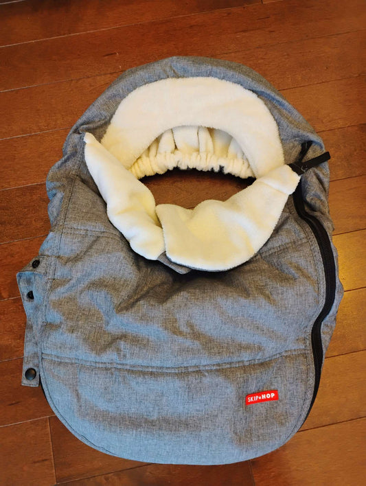 Skip Hop winter carseat cover heather grey