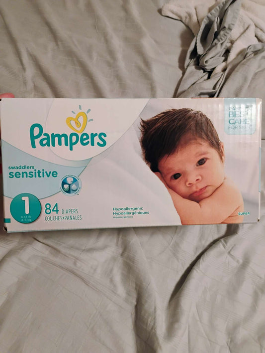 Pampers swaddle sensitive diapers size 1
