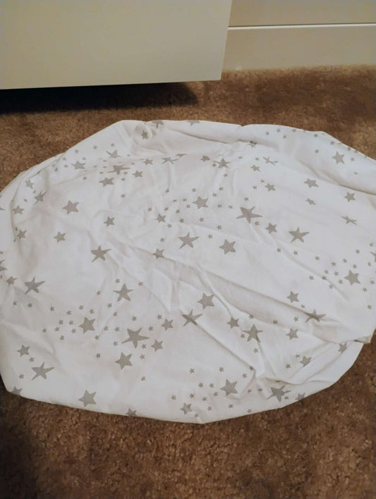 Lambs and ivy Grey star crib sheet