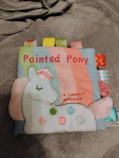 Mary Meyer - Taggies Soft Book for Infants - Painted Pony 6"