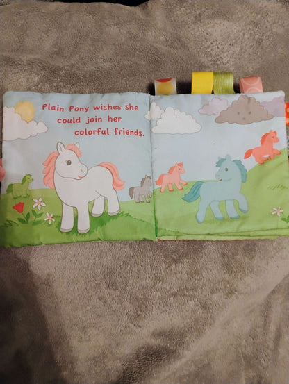 Mary Meyer - Taggies Soft Book for Infants - Painted Pony 6"