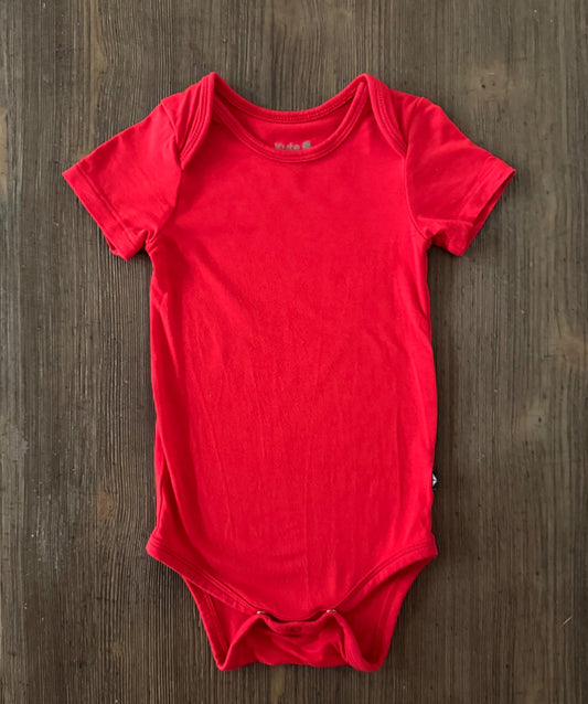 Kyte Bodysuit in Red, Retail $20 US, Kids 12 Month (9-12M)