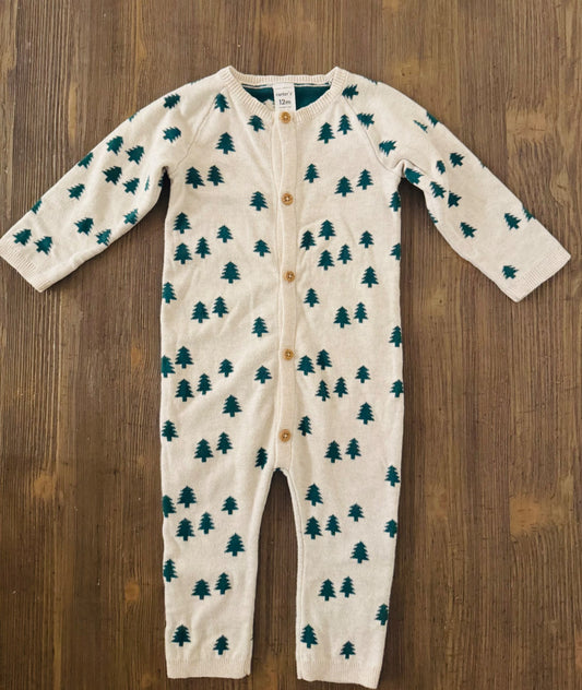 Holiday Trees Baby Jumpsuit , Kids 12 Month (9-12M)