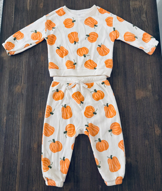 Pumpkin Jogger Set -12-18 Months, Kids 18 Month (12-18M)