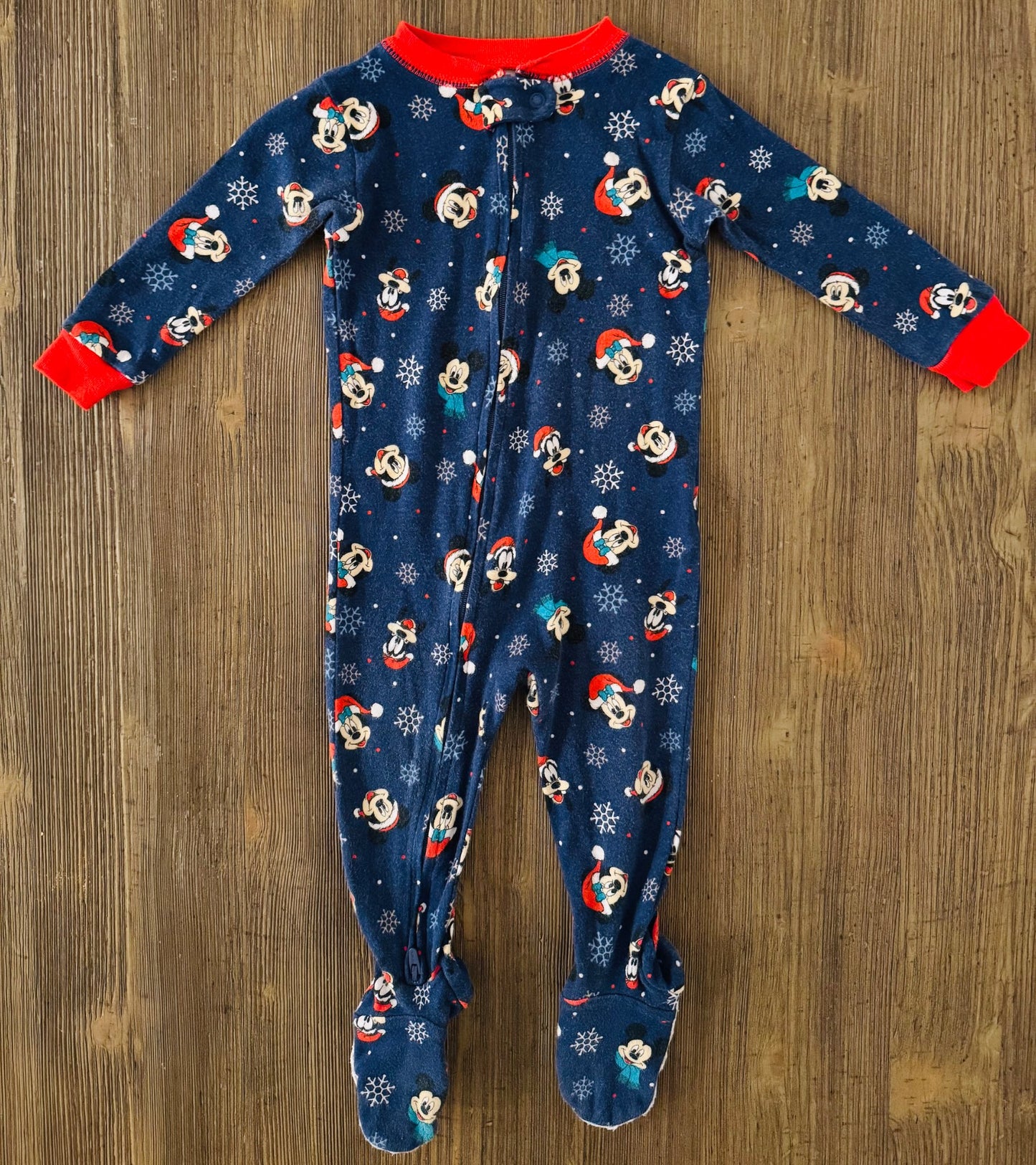 Mickey & Plaid Holiday PJ Bundle, Kids 12 Month (9-12M)