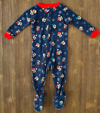Mickey & Plaid Holiday PJ Bundle, Kids 12 Month (9-12M)