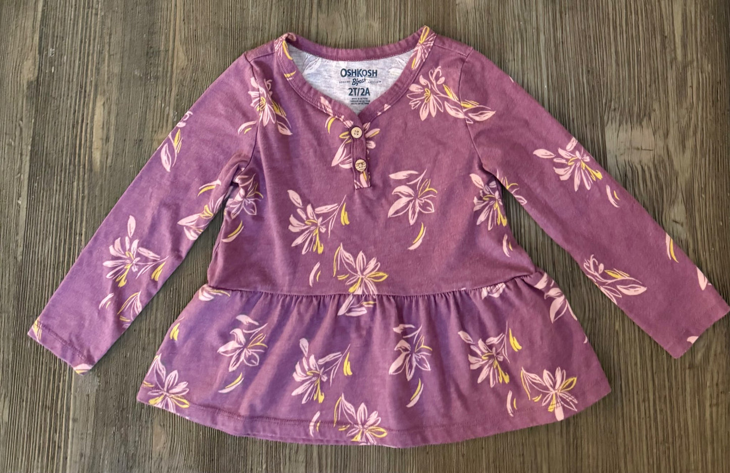 3 Pack Toddler Girl Tops , Kids 2T