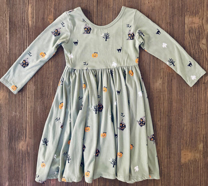 Kyte Halloween Twirl Dress- Retired Print, Kids 2T