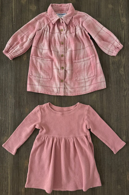 Pink & Plaid Dress Bundle, Kids 18 Month (12-18M)