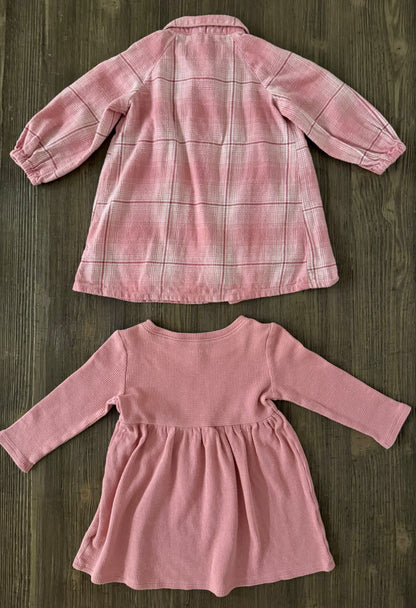 Pink & Plaid Dress Bundle, Kids 18 Month (12-18M)