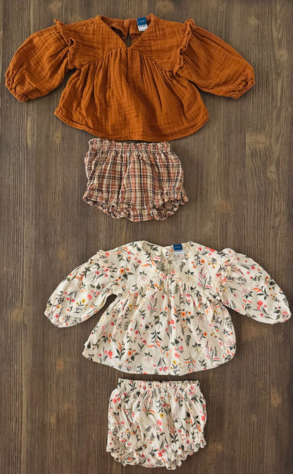 Baby Girl Autumn Outfit Bundle, Kids 6 Month (3-6M)