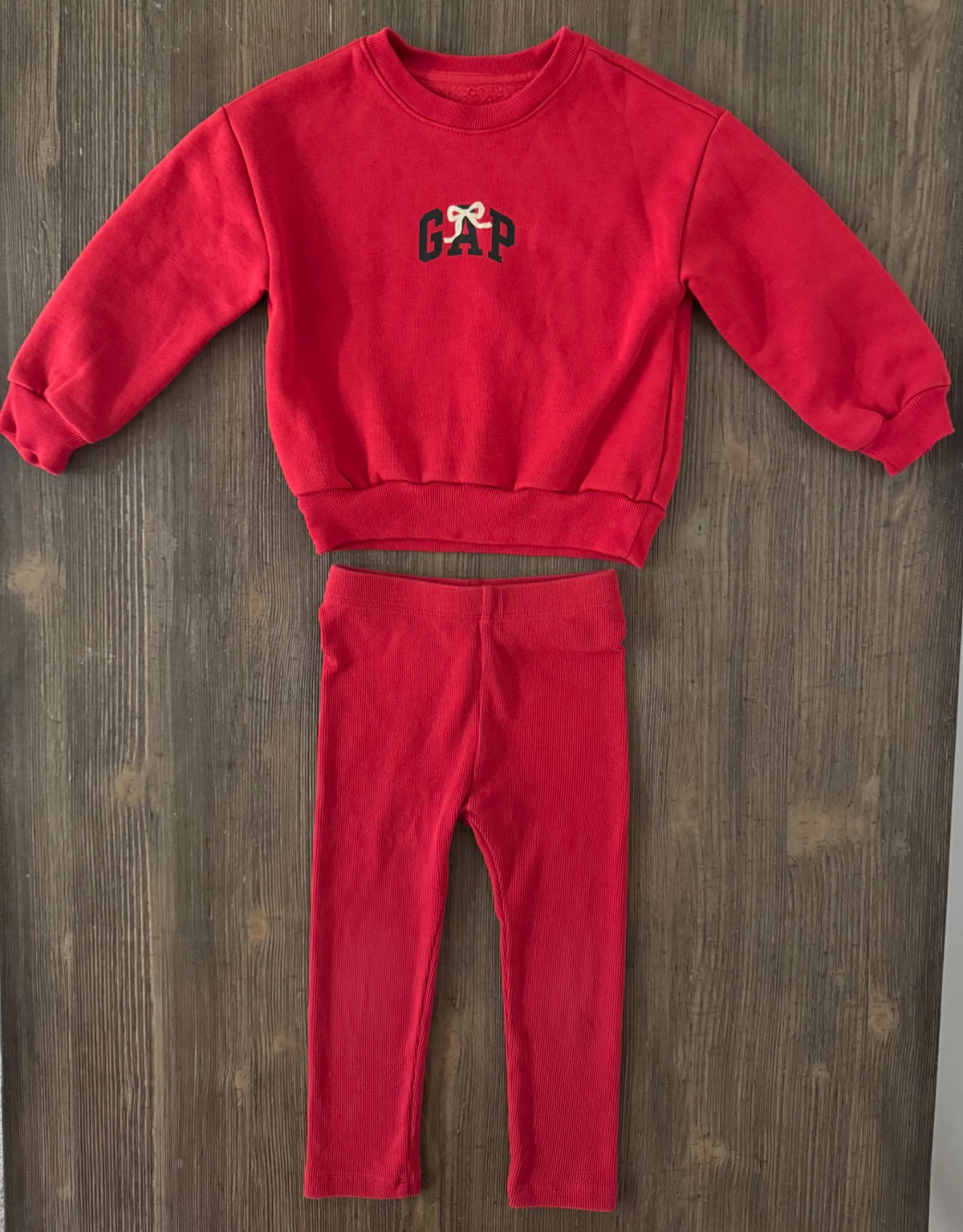 Toddler Girl Red Outfit Set, Kids 2T
