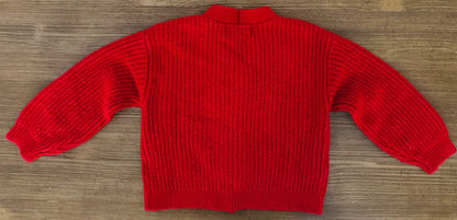 Cozy Red Bow Cardigan, Kids 2T