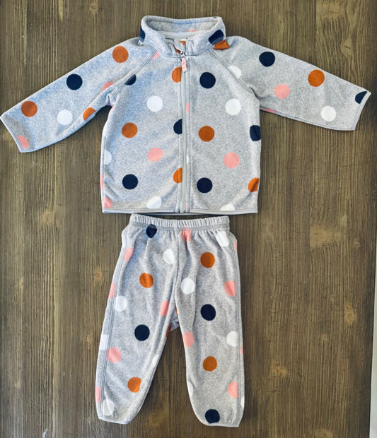 Cozy Fleece Zip Up & Pants, Kids 9 Month (6-9M)