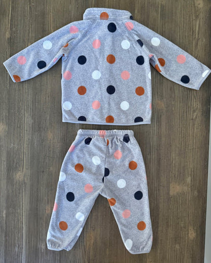Cozy Fleece Zip Up & Pants, Kids 9 Month (6-9M)