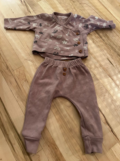 Purple Outfit 3M, Kids 3 Month (0-3M)